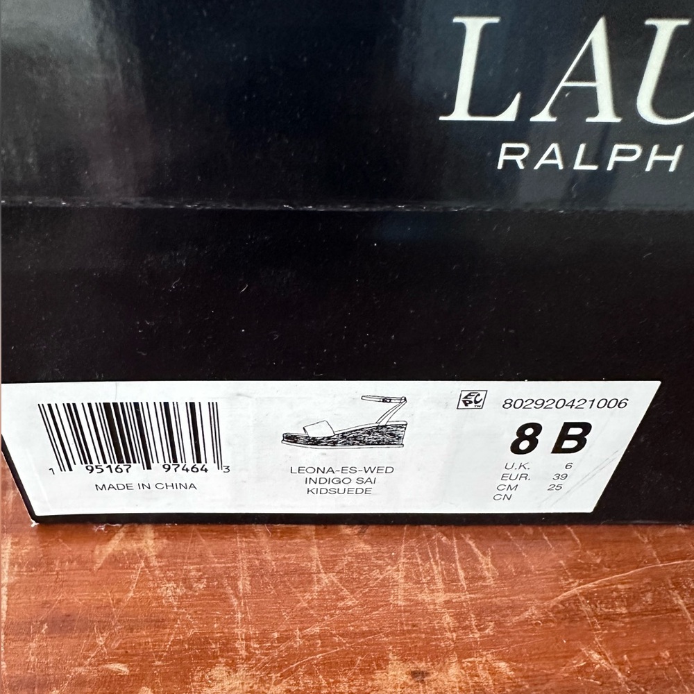Lauren Ralph Lauren Kidsuede Espadrille Wedge - Picture 3 of 4